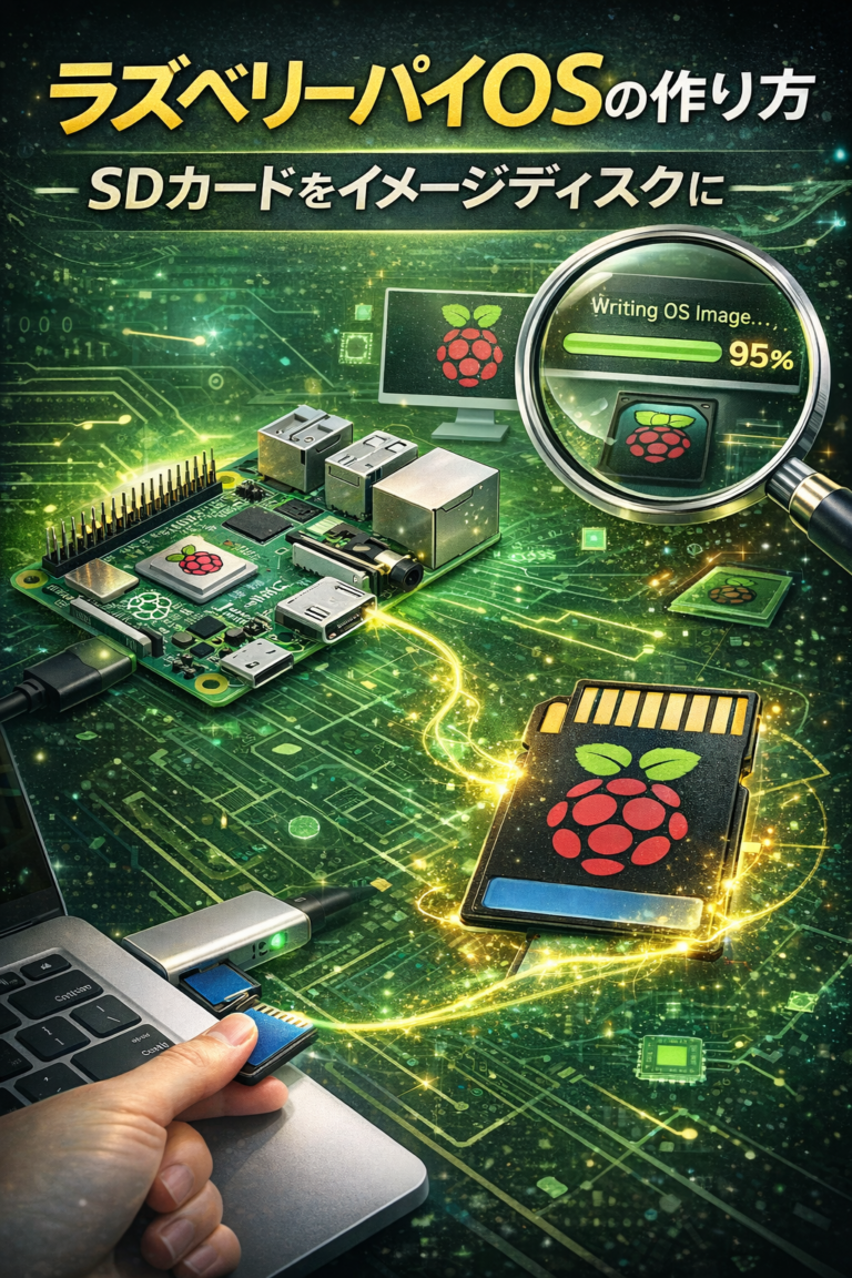 ラズベリーパイOSの作り方 SDカードをイメージディスクに