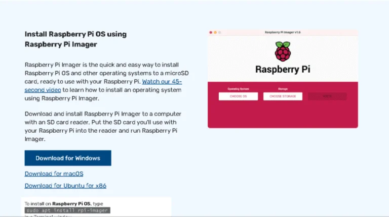 ラズベリーパイイメージャーオフィシャルサイト